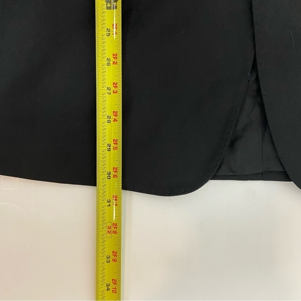 Emporio Armani Super 130s Wool Two Piece Suit in Black - Picture 9 of 16